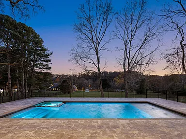 Custom pool — overhead view